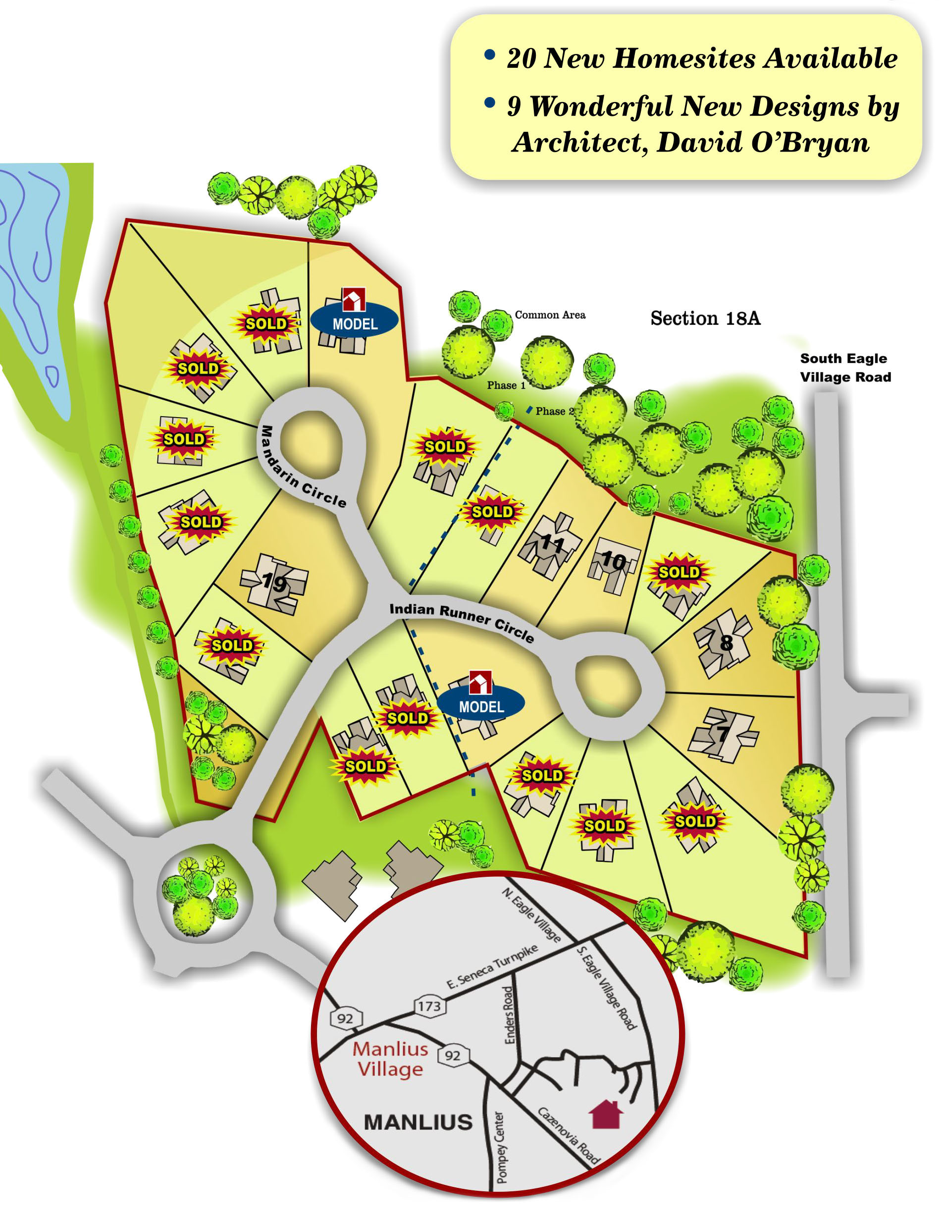BungalowMLandingMap_110418P Map of the Bungalows at Mallard's Landing