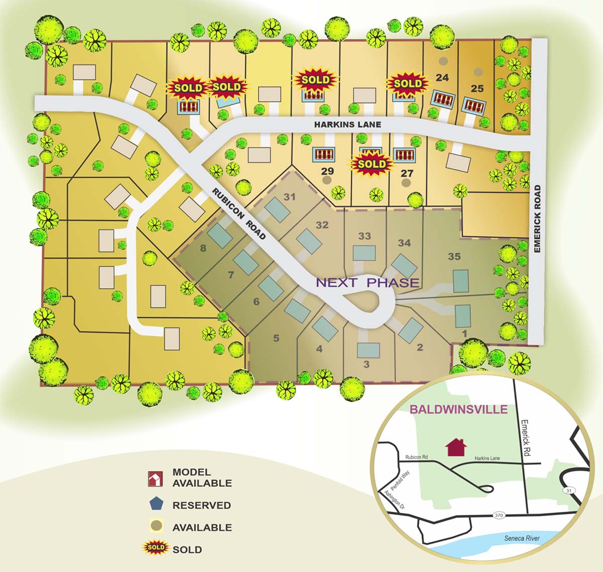 Whispering Oaks Map