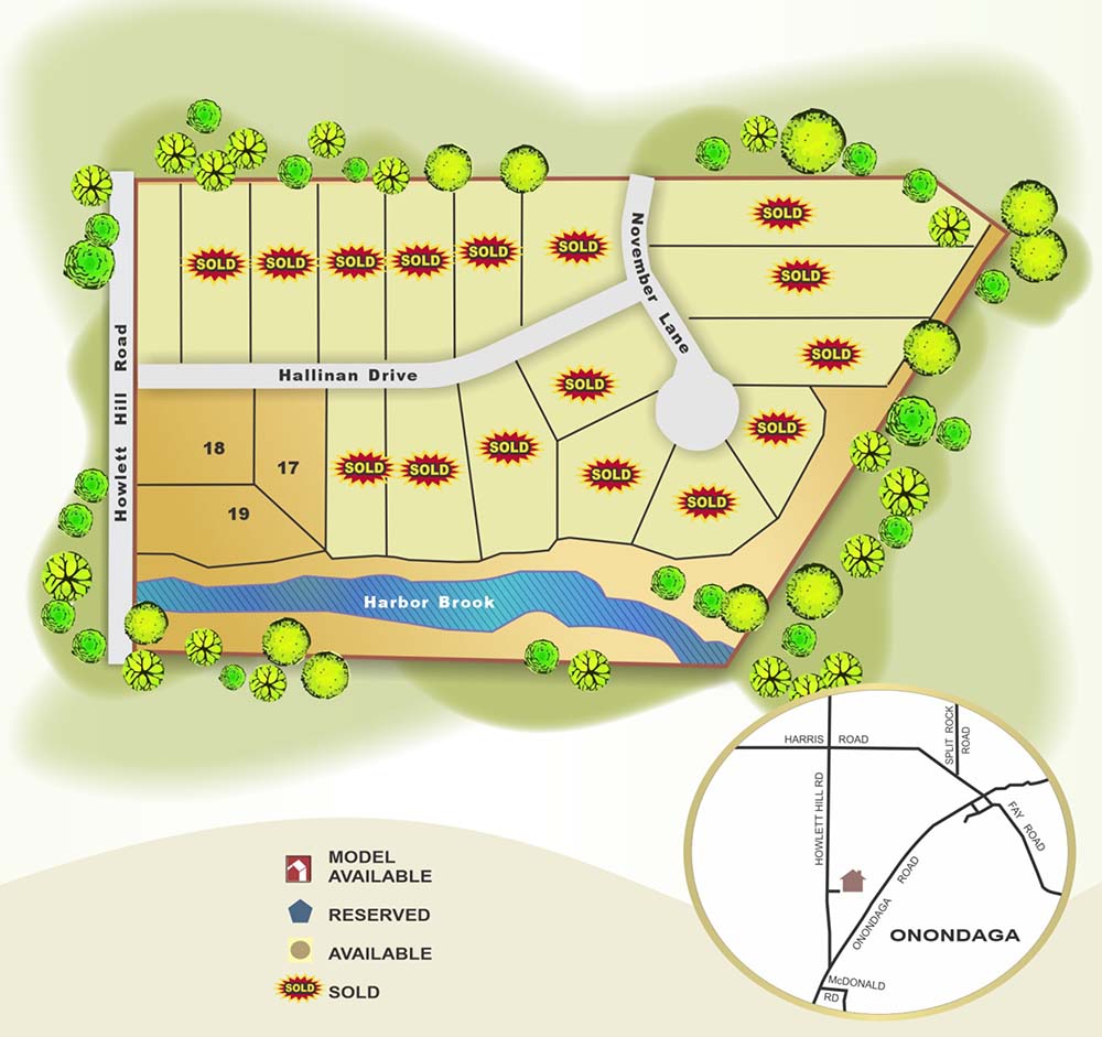 Hallinan Meadows Map
